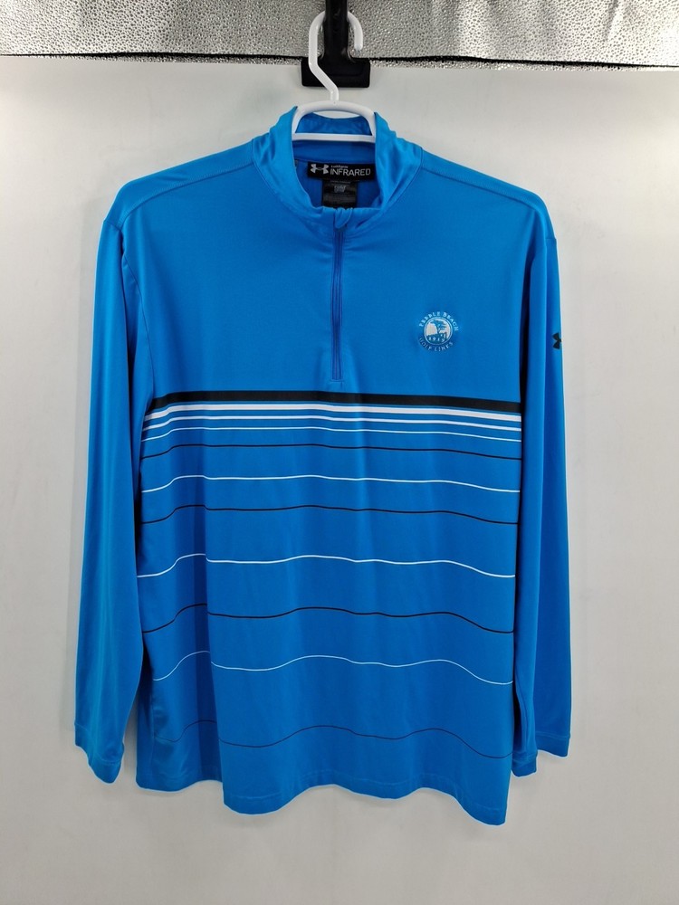Under Armour Mens XL Coldgear Infrared Quarter Zip Pebble Beach Golf Links...