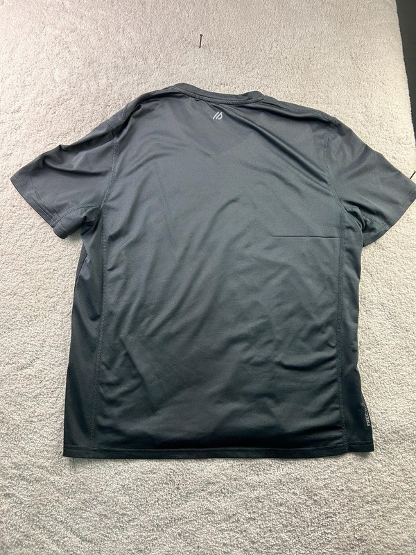 Eddie Bauer Shirt Mens XL Gray FreeDry Motion Athletic Performance V Neck Pocket gallery