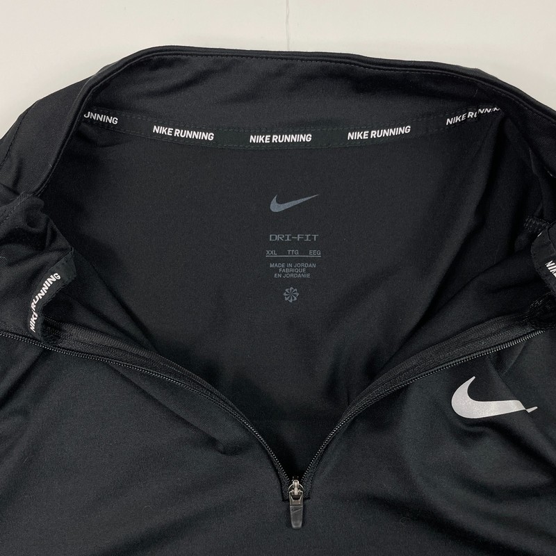 Nike Shirt Mens 2XL XXL Black Dri Fit 1/4 Zip Pullover Golf Running Workout Gym gallery