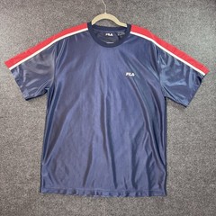 Y2K FILA Navy And Red Jersey Shirt