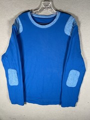 Lululemon Shirt Mens Large Sprint Long Sleeve Deep Blue Heathered
