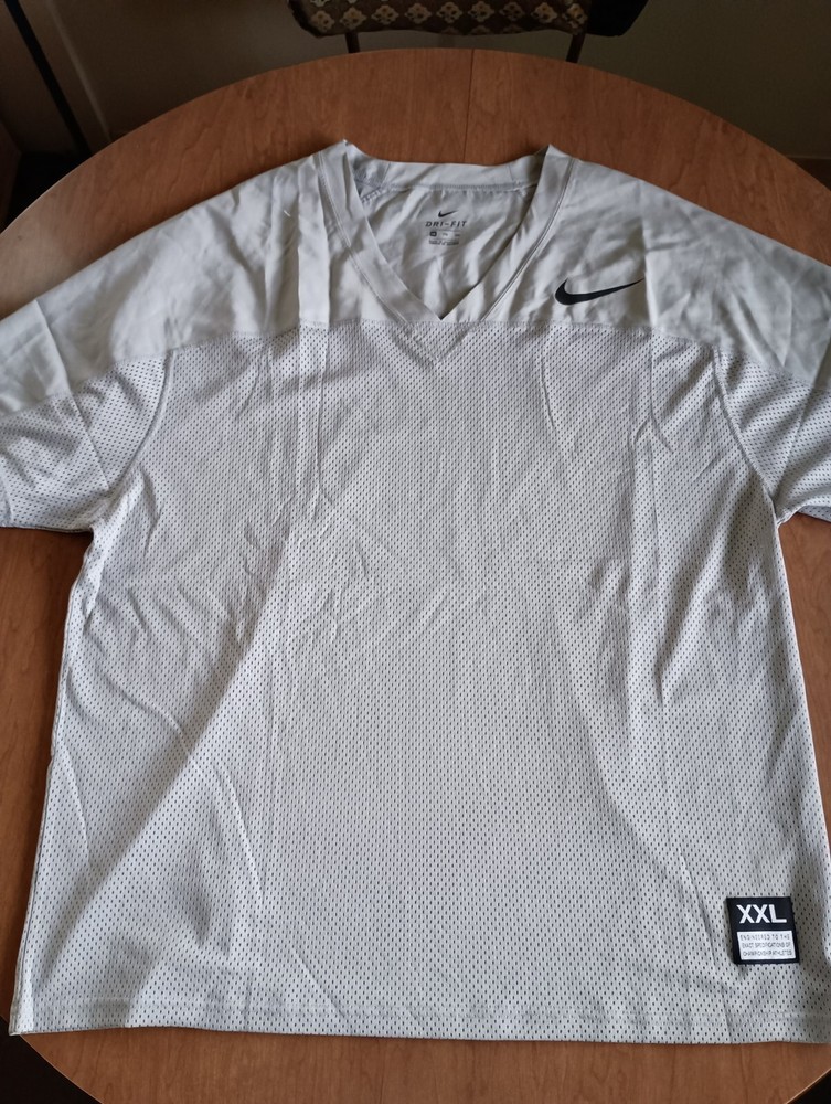 Nike Dri-Fit Men's Silver Gray Football Jersey Size XXL