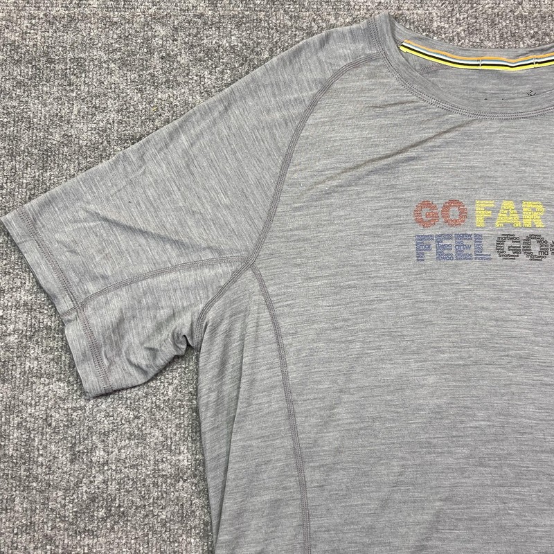 Smartwool Shirt Mens Medium Gray Merino Sport 120 Go Far Feel Good Tee Top gallery