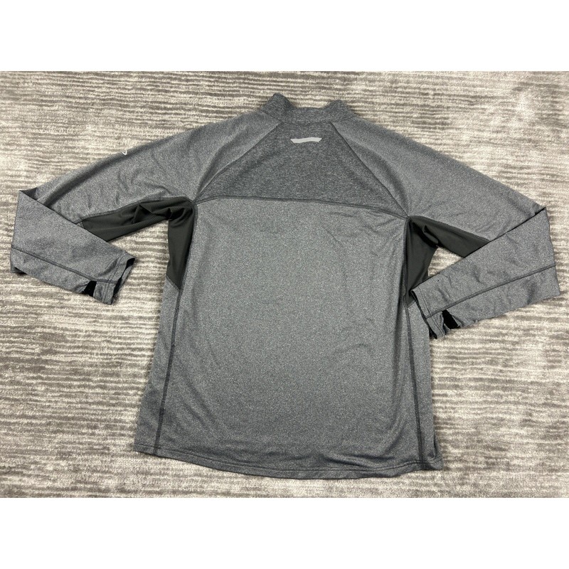 Champion Pullover Mens L Gray Duo Dry Quarter Zip Performance Activewear V9556 gallery