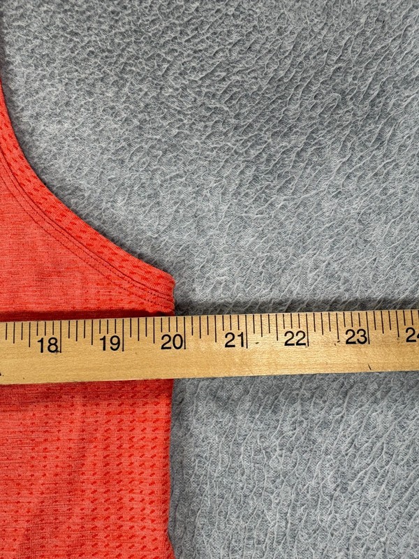 Lululemon Performance TECH Sleeveless Athletic Shirt (Men's Medium) Orange gallery