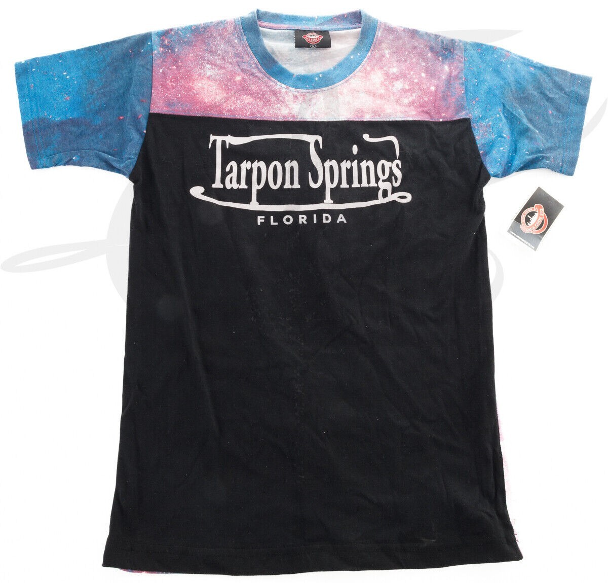 Tarpon Springs Florida Area Code 212 T-shirt Medium Black/Blue Tie-dye Souvenir gallery