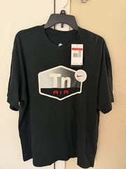 NIKE Air Max90 T-Shirt Large Mens Black White Crewneck Short Sleeve