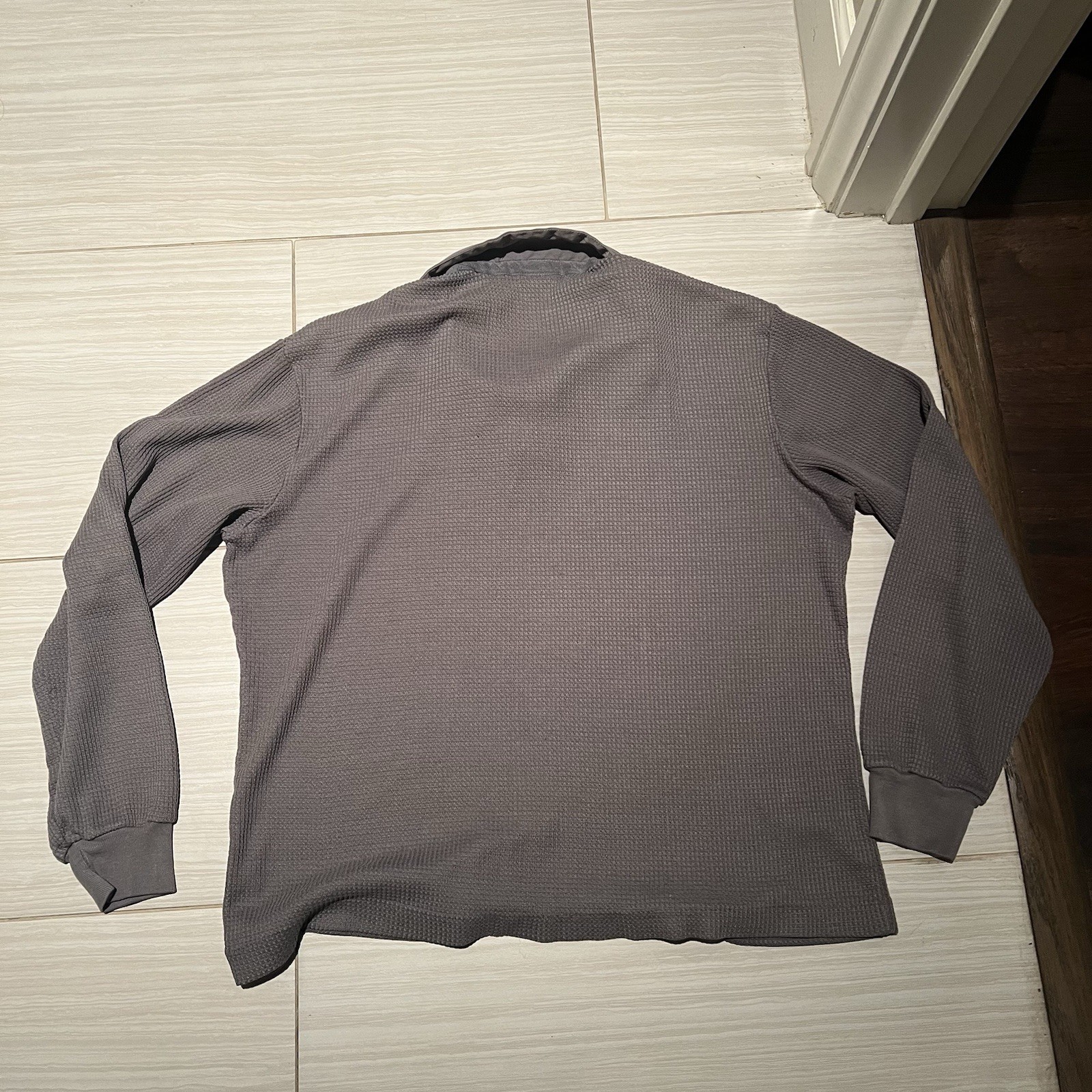80’s Nike Lightweight Thermal Longsleeve Polo Shirt Large gallery