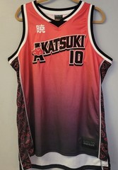 Naruto Boxlunch Basketball Jersey Size Medium Tank Akatsuki # 10 Red Shippuden