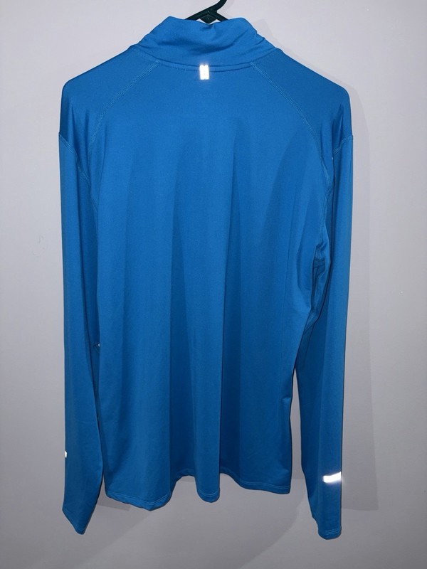 NWT Nike Element Running Pullover Mens Large Light Blue Dri-FIT 1/4 Zip Gym gallery