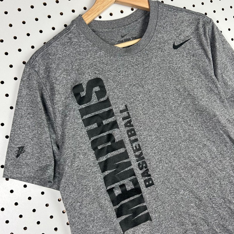 Nike Memphis Tiges Basketball 1 Cent Dri Fit Shirt Medium Gray Team Issued Penny gallery