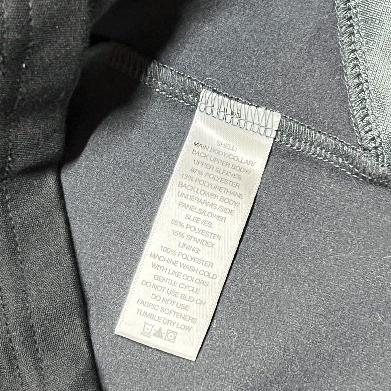 Eastern Mountain Sports Pullover Shirt Mens Large Black Gray Techwick 1/4 Zip gallery