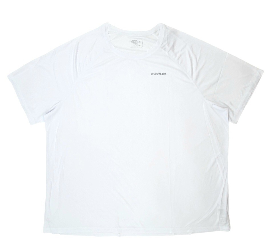 EZRUN Men's Lightweight Athletic Stretch T-Shirt White 4XL Quick Dry Swim Rash gallery