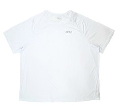 EZRUN Men’s Lightweight Athletic Stretch T-Shirt White 4XL Quick Dry Swim Rash