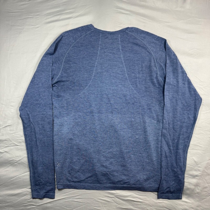 Lot of 2 Lululemon Metal Vent Tech Long Sleeve Shirt Mens L Blue Teal Athleisure gallery