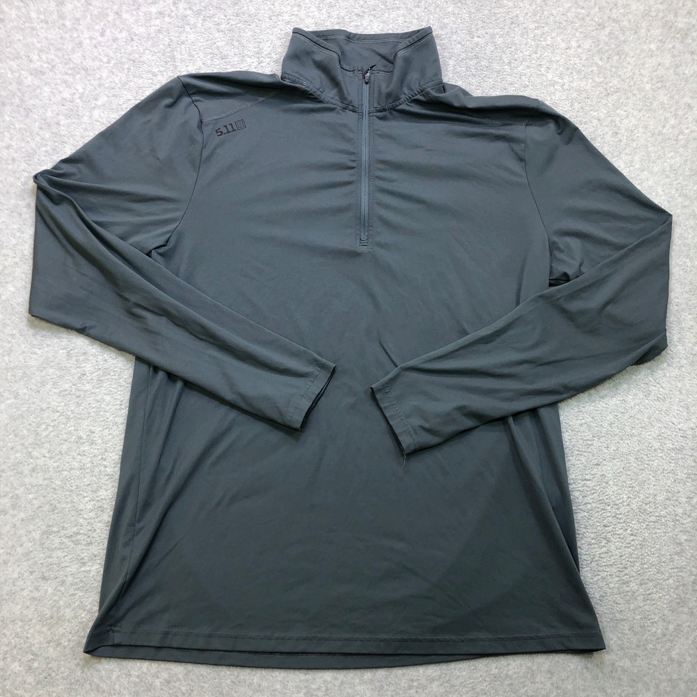 5.11 Tactical Pullover Men's Extra Large Grey Quarter Zip PT-R Catalyst Pro Top