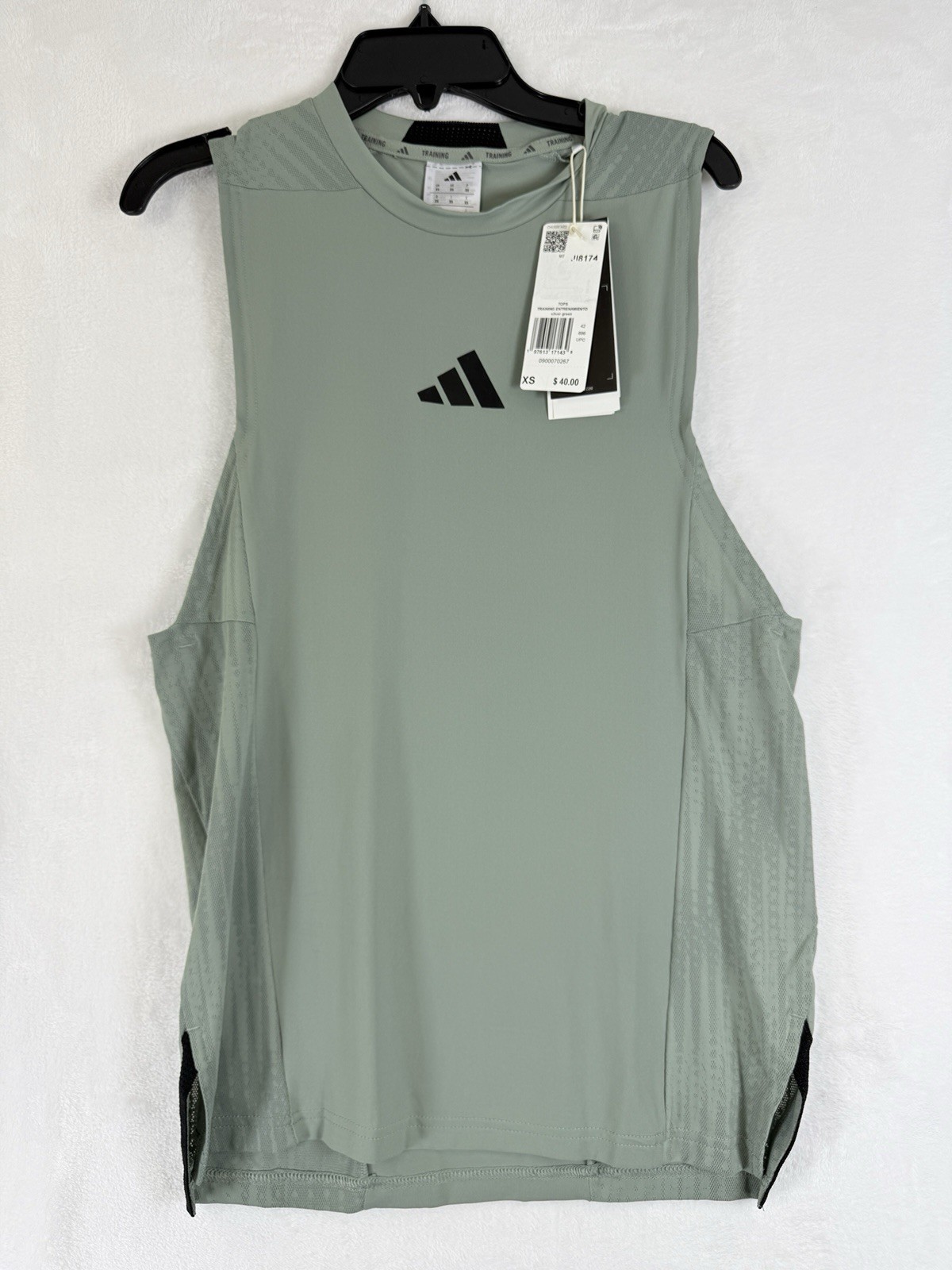 Adidas Men Training Intensity Tank Top XS Green Climacool Workout Shirt NEW gallery