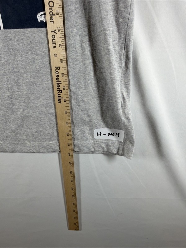 Lacoste UltraDry Tshirt Mens Small (Sized Medium) Gray Tennis Court Short Sleeve gallery