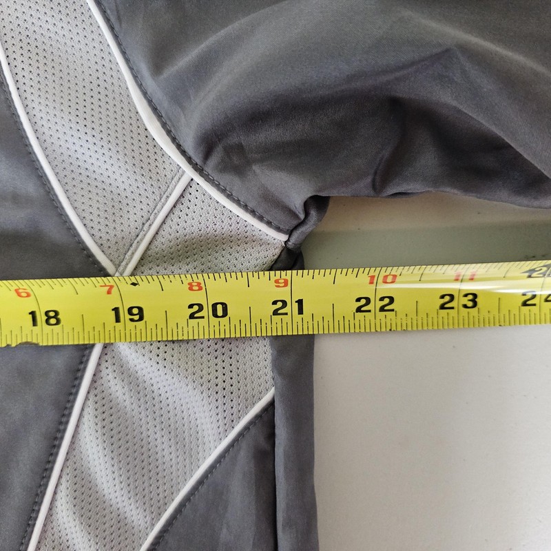 A4 Shirt Mens Small Gray White 1/4 Zip Raglan Athletic Short Sleeve Performance gallery