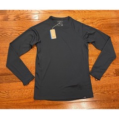 New Patagonia Capilene Midweight Crew Baselayer Shirt Mens Small Smolder Blue