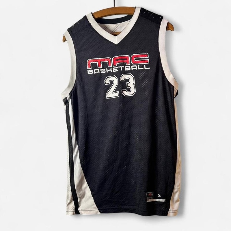 Shirts & Skins MAC 23 Reversible White and black Mac Basketball jersey small gallery