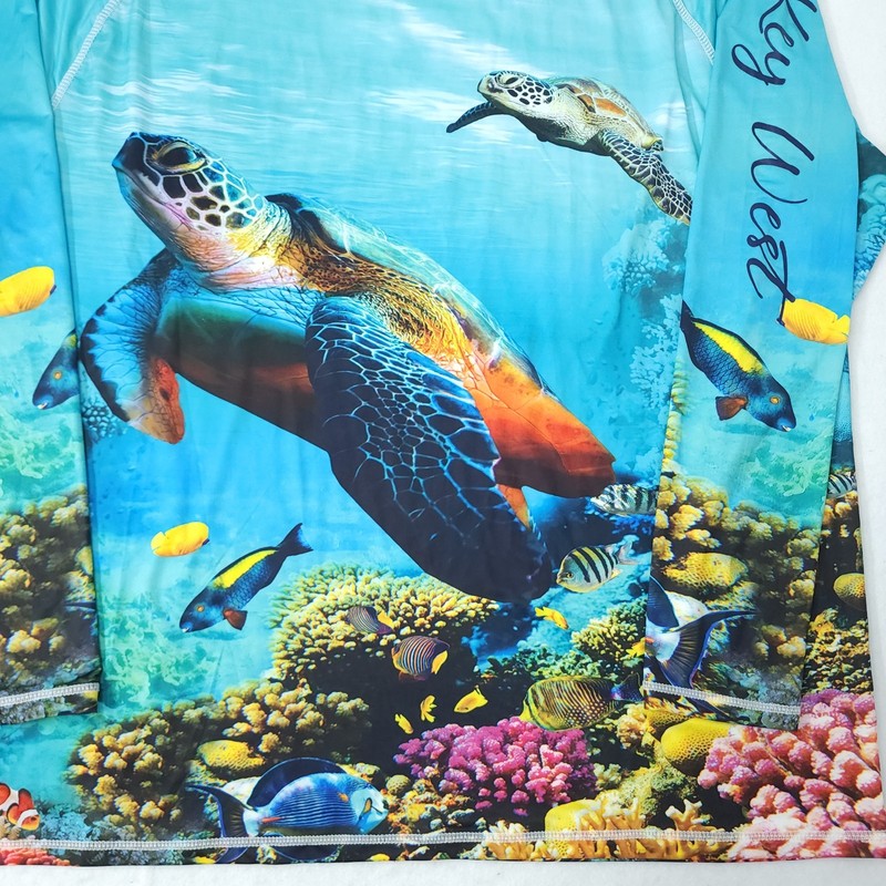 Uzzi Key West XXL Vacation Active Shirt Fishing Stretch Long Sleeve Sea Turtles gallery