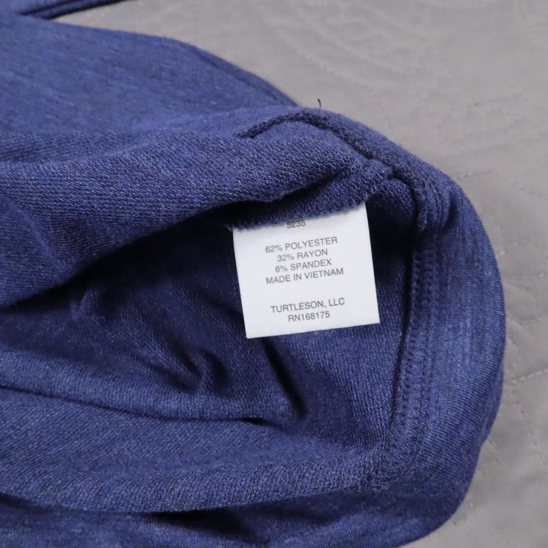Turtleson 1/4 Zip Pullover Mens Large Blue Lightweight Stretch Golf Performance gallery