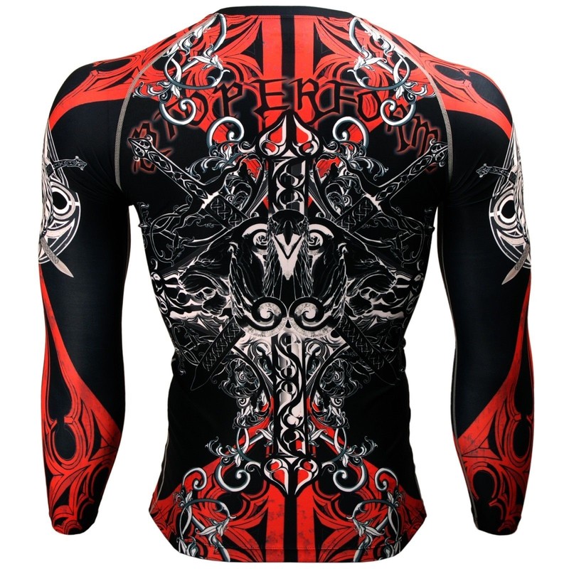 [FX-121] BTOPERFORM Compression Skin Tight Base layer Rash guard MMA Training gallery