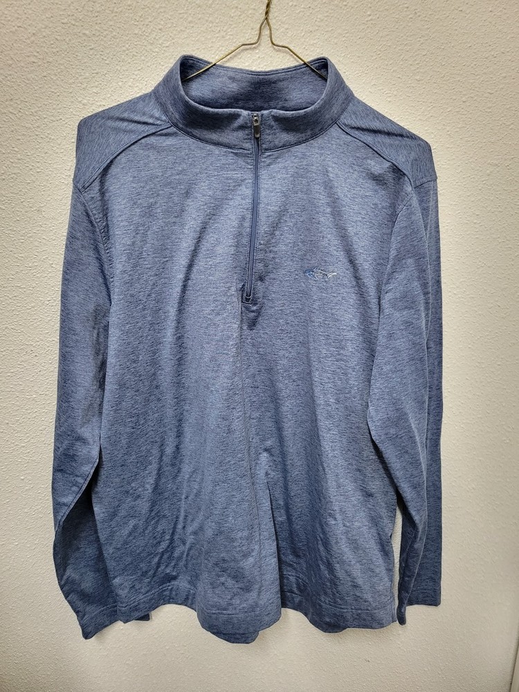 Greg Norman Men’s Active Quarter Zip Top Classic Fit, Navy, M