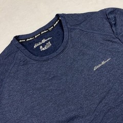 Eddie Bauer Shirt Long Sleeve Mens M Blue FREE DRY Moisture Wicking Quick Dry