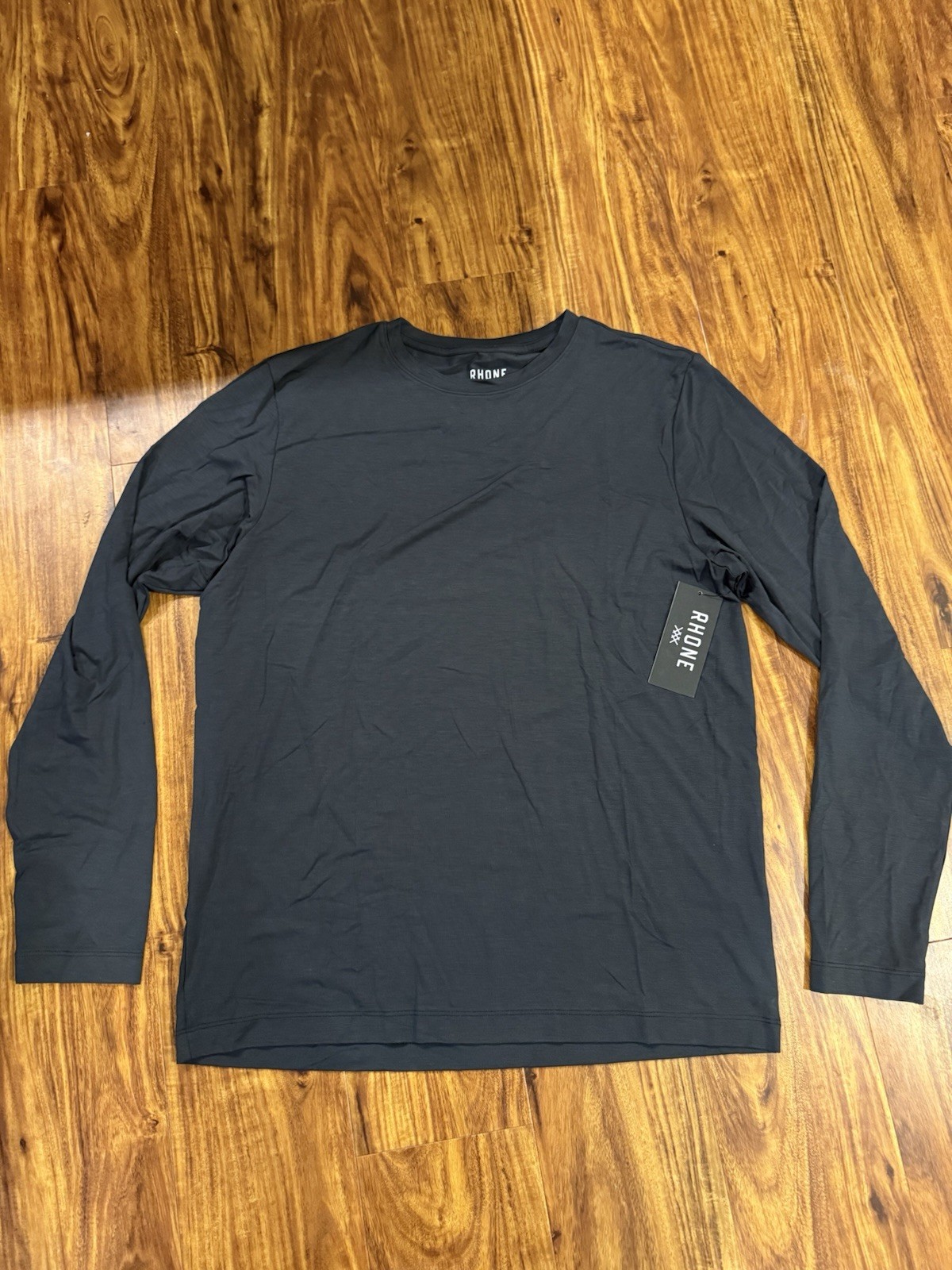 Rhone Shirt Mens Medium Black Pine C.O.R. Long Sleeve Lounge Tee NWT gallery