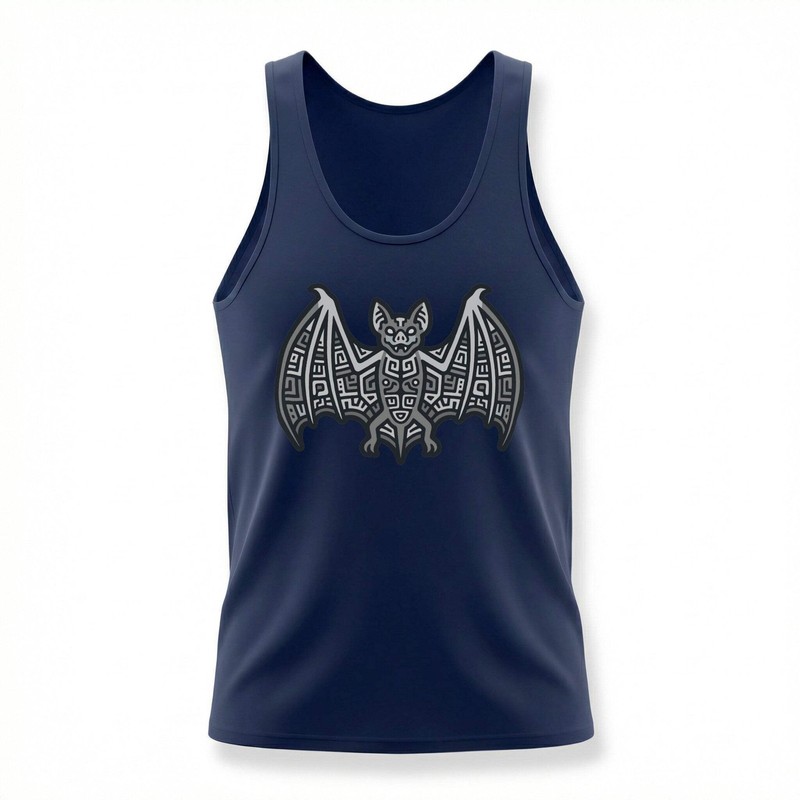 Mayan Bat Symbol Tank Top | Aztec Ancient Art Graphic Print Shirt gallery