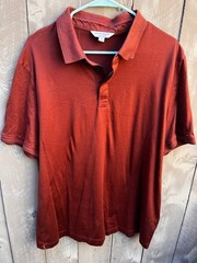 Autograph Men’s 2XL RUST Pure Supima Cotton Short Sleeve Polo Shirt