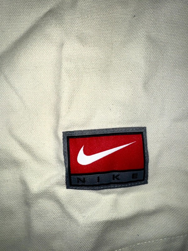 Nike Life Short Sleeve Vintage Sport Top Mens 2XL Beige Drop Shoulder Athleisure gallery