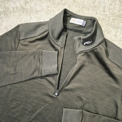 KJUS Liam Techwool Sweater 1/2 Zip Mens 50 Medium Green Golf Preppy Luxury Golf