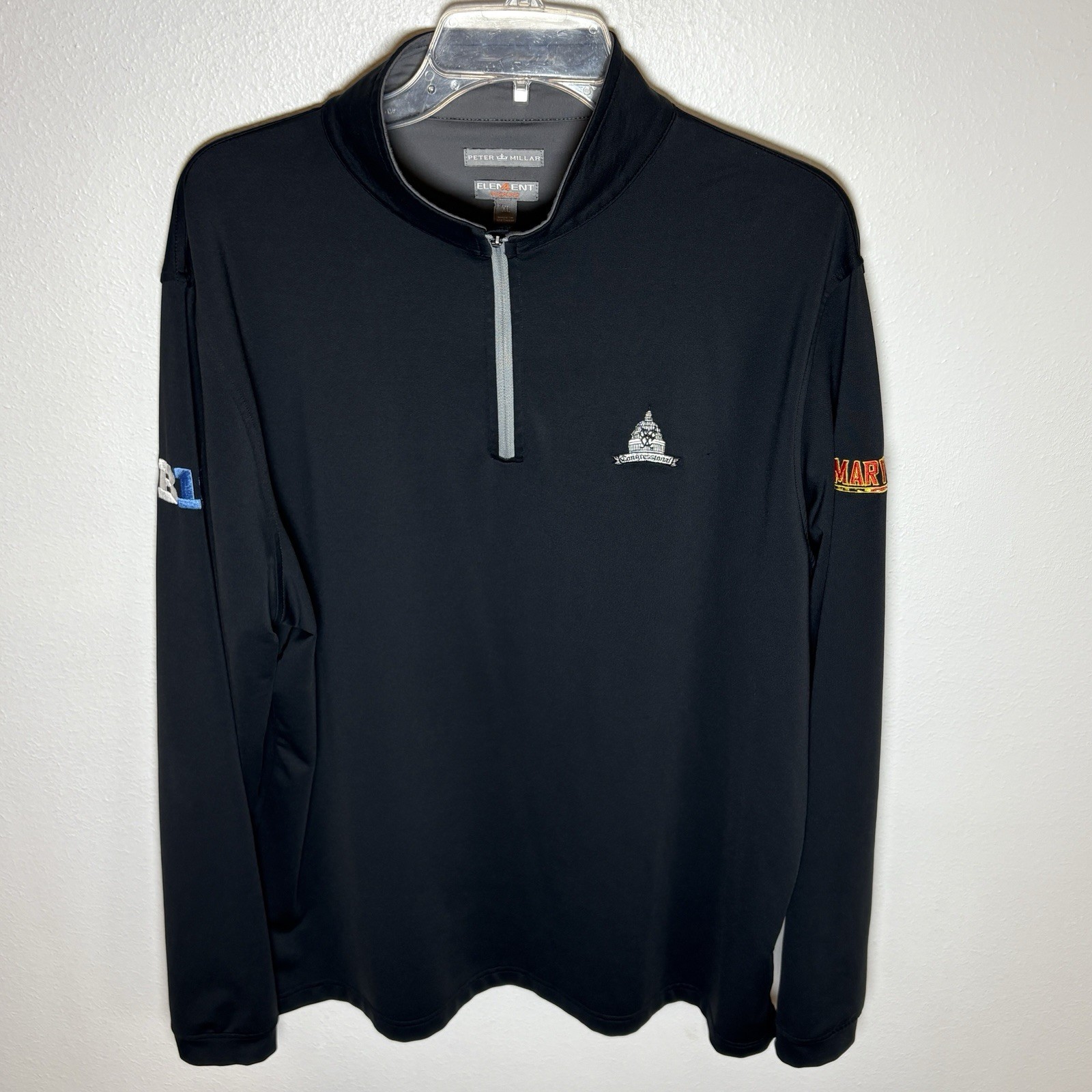 Peter Millar x Congressional CC x Maryland Men’s Golf M Perth 1/4 Zip Pullover gallery