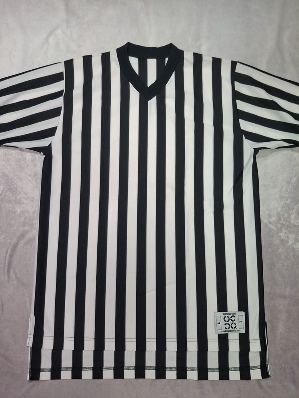 Officials Choice Referee Shirt Size Large Adult Size Stripe Jersey for Sports gallery