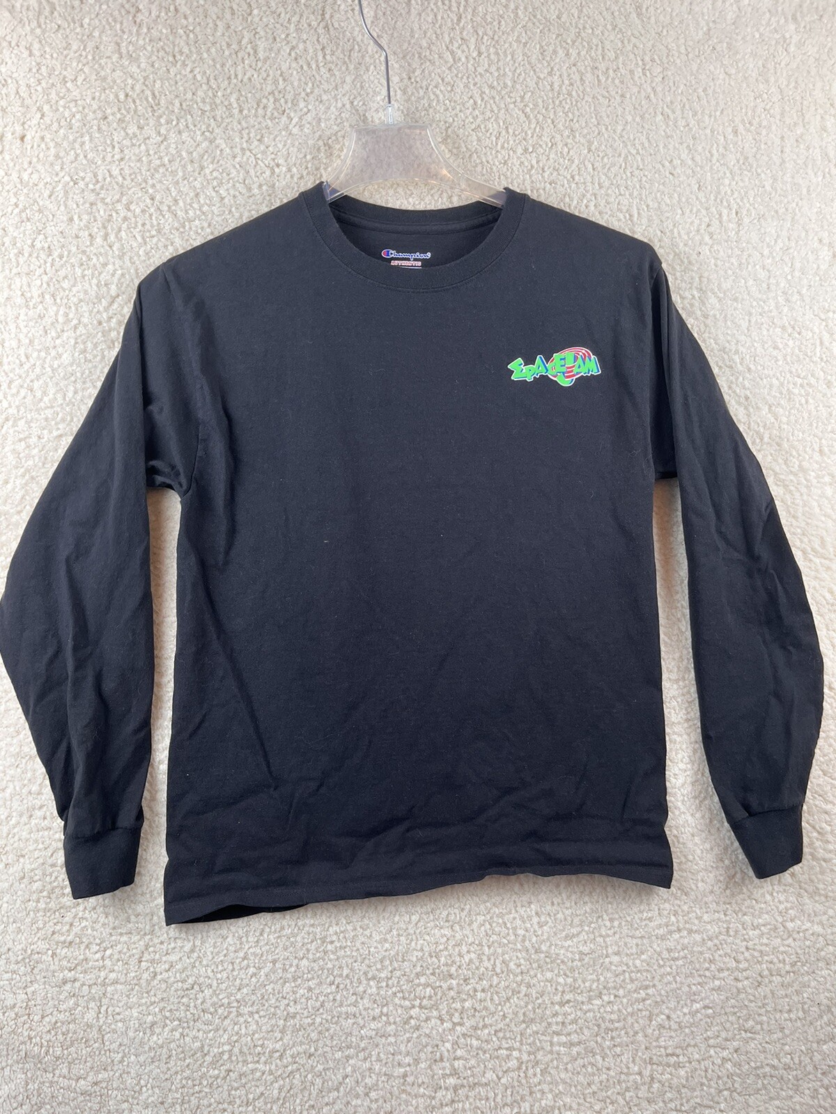Champion Authentic €pace Jam T-Shirt Medium Men’s Black Long Sleeve Graphic gallery