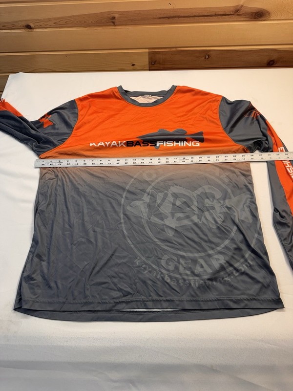 Men's Long Sleeve Fishing Shirt UPF 50+ Sun Kayak Bass Fishing 2Xl KBF gallery
