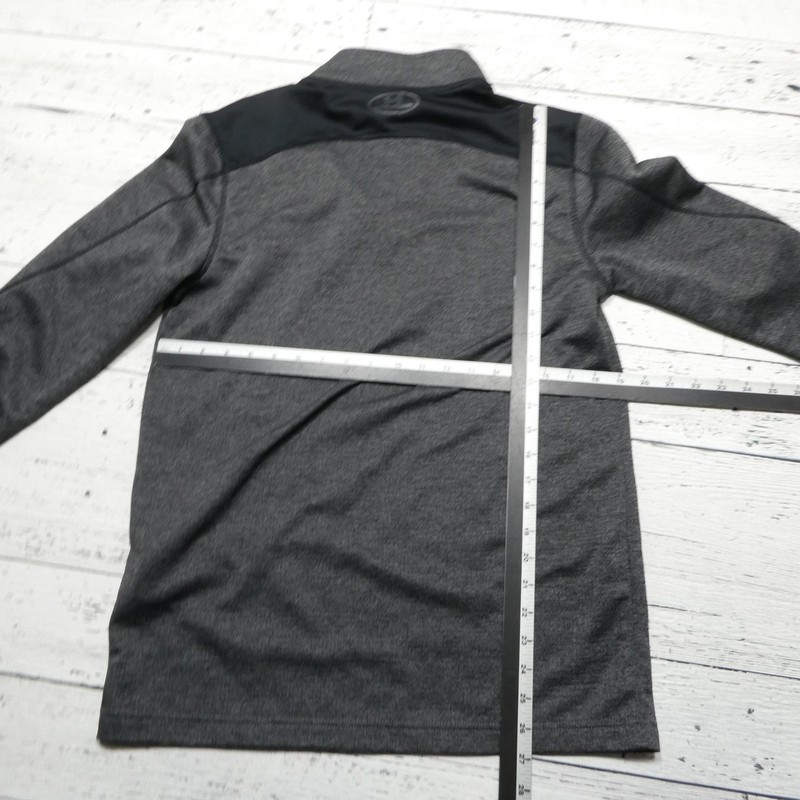 Under Armour ColdGear Pullover Mens Large Gray 1/4 Zip Long Sleeve Fitted Top gallery