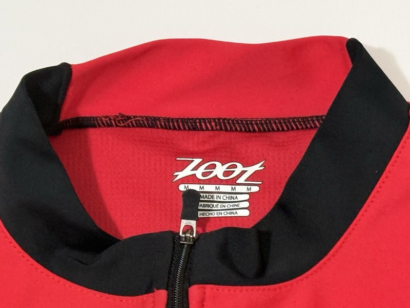 Zoot Men’s Performance Tri Sleeveless Cycling Jersey 3-pocket Red Medium gallery