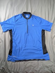 Pearl Izumi Cycling Jersey Mens XL Blue Select 1/2 Zip Short Sleeve Reflective