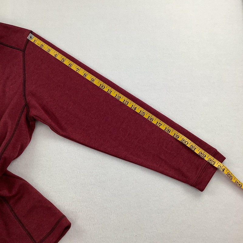 Pebble Beach Men’s Medium Performance 1/4 Zip Pullover Long Sleeve Burgundy Golf gallery