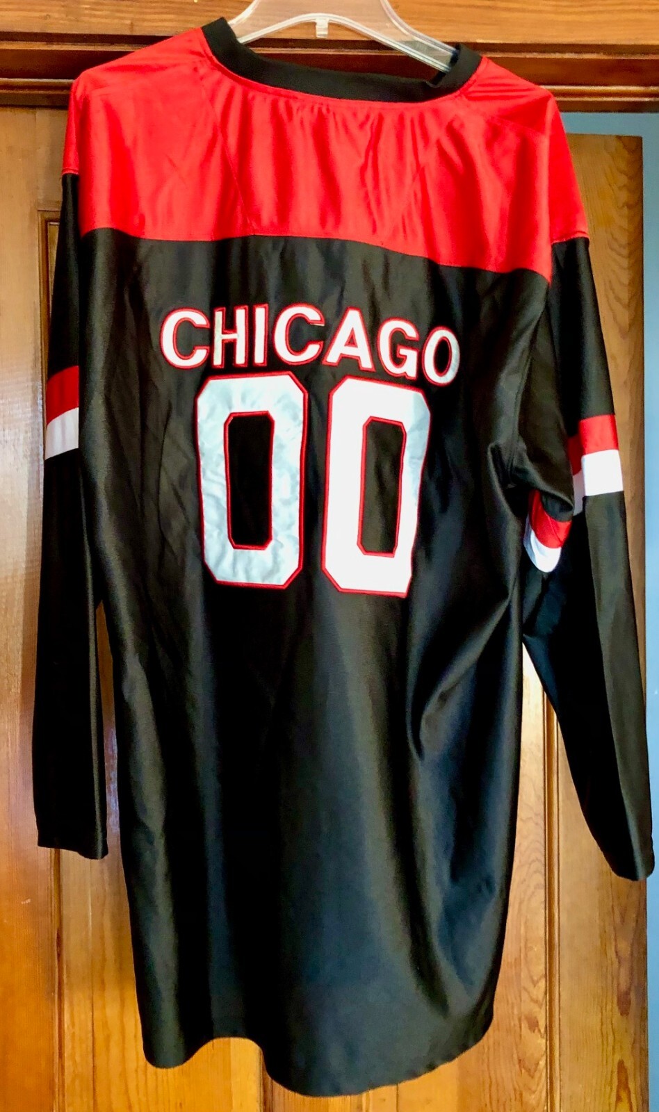 Renegade Outerwear Chicago #00 Football Jersey Men's XL Red Black White gallery