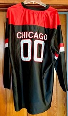 Renegade Outerwear Chicago #00 Football Jersey Men’s XL Red Black White