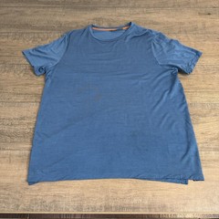 Icebreaker Cool-Lite Mens T-Shirt Large Lightweight 40% Merino Blue *READ* B20