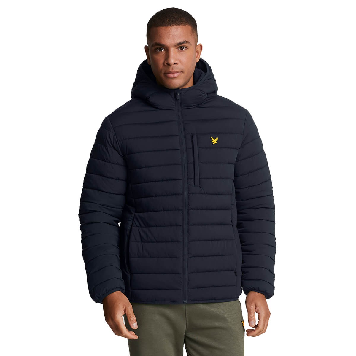 Lyle & Scott Mens Stretch Lightweight Quilted Jacket - Dark Navy - M gallery
