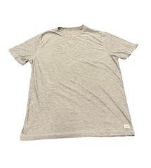 Vuori Strato Tech T Shirt Mens L Beige Short Sleeve Stretch Performance V126
