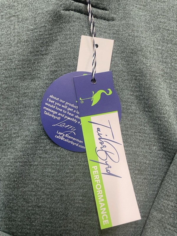 Tailorbyrd Luxe Performance 1/4 Zip Pullover green Wicking Men's Size XL 0042 gallery