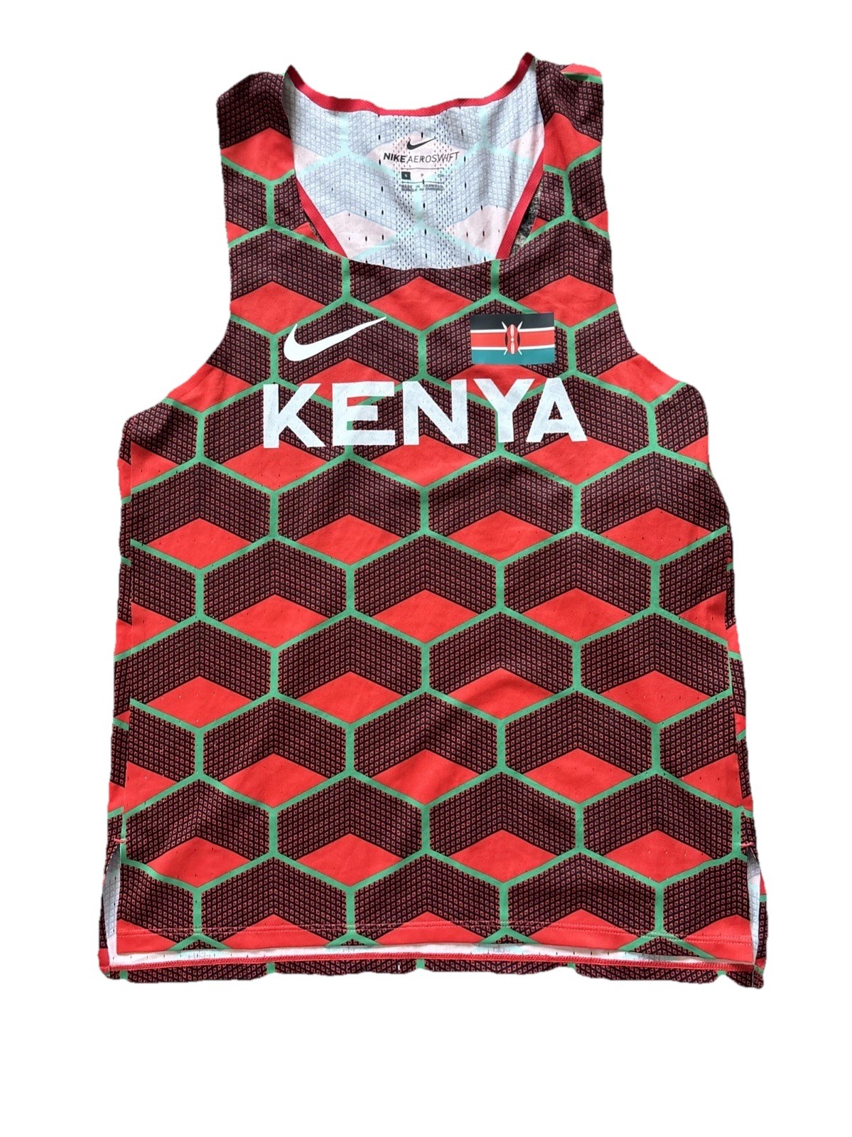 Nike Team Kenya Tank Top | Mens Small | Aeroswift Racing Singlet CV0371-673 gallery